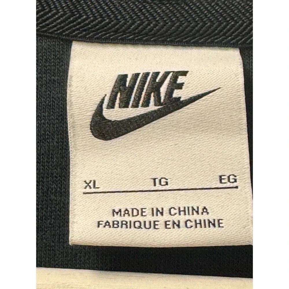 Nike Sportswear Womens Short Sleeve Half Zip Hoodie‎ Daisy Print Black XL